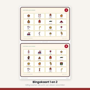 Sinterklaas Bingo 50 Cards | Children's Party Printable | Gift-Giving Evening Game Dutch | PDF Download image 7