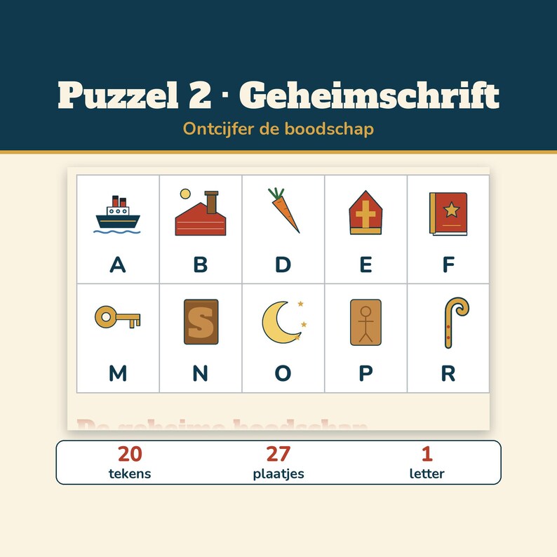 Sinterklaas Escape Room Kinderen 8-12 | Pakjesavond Spel Printable | 6 Puzzels, Hints & Antwoorden | PDF Nederlands image 4