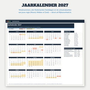 Haushaltsbuch 2027 (Excel) | Budgetplaner (Google Sheets, Niederländisch) | Fixe Ausgaben, Sparschweine, Schulden, Jahreskalender | Budgetplaner 2027 Bild 10