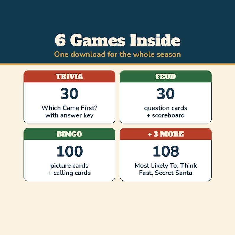 Christmas Which Came First Game, Printable Christmas Trivia, Holiday Trivia for Adults Teens Seniors, Office Christmas Party Game image 6