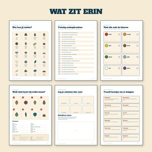 Kids Party Printable | Autumn Scavenger Hunt and Nature Bingo | Outdoor Games for Children | Dutch PDF image 2