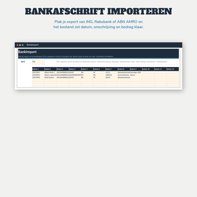 Haushaltsbuch 2027 (Excel) | Budgetplaner (Google Sheets, Niederländisch) | Fixe Ausgaben, Sparschweine, Schulden, Jahreskalender | Budgetplaner 2027 Bild 17