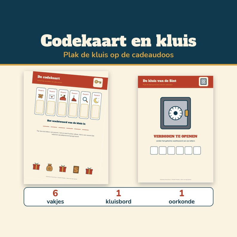 Sinterklaas Escape Room Kinderen 8-12 | Pakjesavond Spel Printable | 6 Puzzels, Hints & Antwoorden | PDF Nederlands image 9