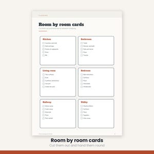 Home Management Binder Printable | Cleaning Schedule Meal Planner Budget | Household Organizer 25 Pages | A4 US Letter Instant Download image 11