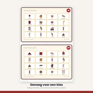 Sinterklaas Bingo 50 Cards | Children's Party Printable | Gift-Giving Evening Game Dutch | PDF Download image 9