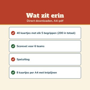 Christmas 30 Seconds 200 Concepts | Christmas Game Dutch Printable | Guessing Game for Christmas Dinner, Christmas Drinks, Family, and New Year's Eve image 16