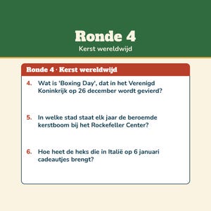 Julquiz 60 frågor med svar | Holländskt julpubquiz | Utskrivbart quiz för julmiddag, juldrinkar och nyårsafton bild 10