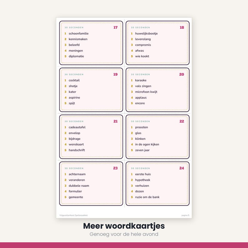 Bachelorette Party Games | Bingo Quiz and Word Game | 5 Games Printable PDF | Bachelorette Parties image 8