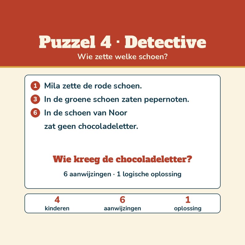 Sinterklaas Escape Room Kinderen 8-12 | Pakjesavond Spel Printable | 6 Puzzels, Hints & Antwoorden | PDF Nederlands image 6