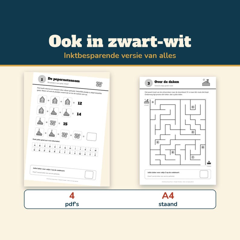 Sinterklaas Escape Room Kinderen 8-12 | Pakjesavond Spel Printable | 6 Puzzels, Hints & Antwoorden | PDF Nederlands image 14