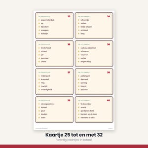 Sinterklaas Word Game 40 Cards | 30 Seconds Game | Children's Party Printable | Gift-Giving Evening PDF image 11