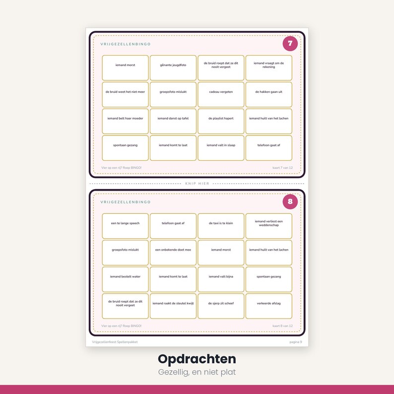Bachelorette Party Games | Bingo Quiz and Word Game | 5 Games Printable PDF | Bachelorette Parties image 10
