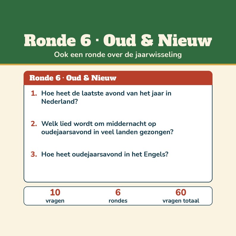 Julquiz 60 frågor med svar | Holländskt julpubquiz | Utskrivbart quiz för julmiddag, juldrinkar och nyårsafton bild 7