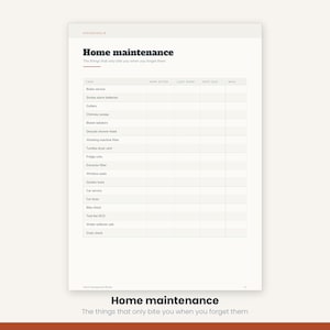 Home Management Binder Printable | Cleaning Schedule Meal Planner Budget | Household Organizer 25 Pages | A4 US Letter Instant Download image 18