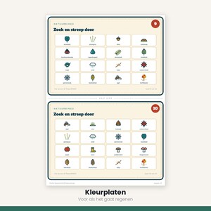 Kids Party Printable | Autumn Scavenger Hunt and Nature Bingo | Outdoor Games for Children | Dutch PDF image 11