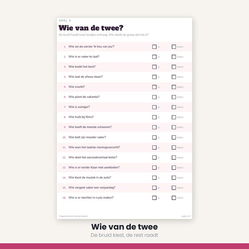 Bachelorette Party Games | Bingo Quiz and Word Game | 5 Games Printable PDF | Bachelorette Parties image 11