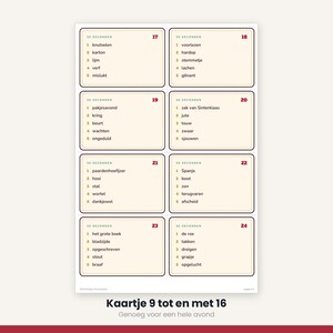 Sinterklaas Word Game 40 Cards | 30 Seconds Game | Children's Party Printable | Gift-Giving Evening PDF image 9