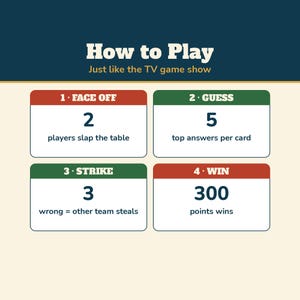Christmas Feud Game, Printable Christmas Party Game for Adults Kids, Friendly Feud Holiday Trivia, Office Work Christmas Game image 4