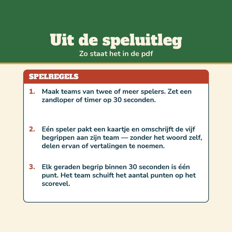 Christmas 30 Seconds 200 Concepts | Christmas Game Dutch Printable | Guessing Game for Christmas Dinner, Christmas Drinks, Family, and New Year's Eve image 14