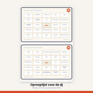 Hitster Cards Dutch | Music Bingo 30 Cards | 60 Dutch Hits | Printable Party Game PDF image 12