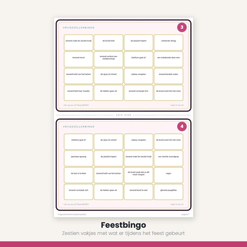 Bachelorette Party Games | Bingo Quiz and Word Game | 5 Games Printable PDF | Bachelorette Parties image 9