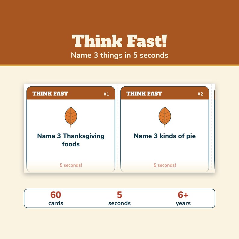 Thanksgiving Games Bundle, 5 Printable Games, Thanksgiving Feud, Trivia, Most Likely To, Friendsgiving Party Games for Family and Adults image 6