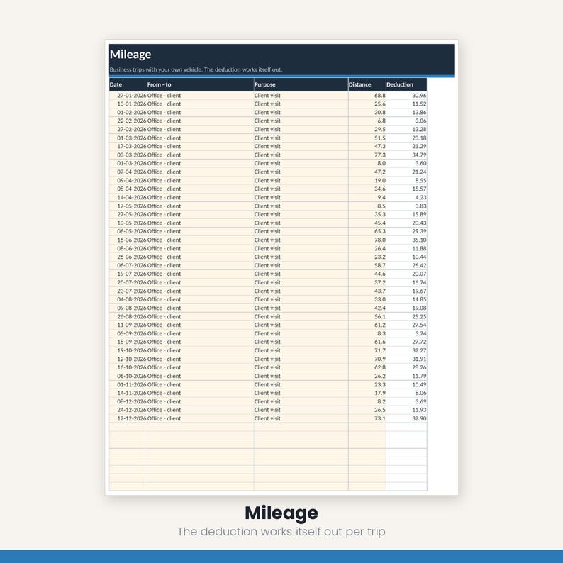 Small Business Bookkeeping Spreadsheet | Income Expense Tracker Excel Google Sheets | VAT Profit Loss Invoice | Instant Download image 13