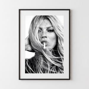 kate moss cigarette Canvas Art Poster And Wall Art Picture Print Modern Family Bedroom Decor Posters 16x24inch(40x60cm) Home Kate Moss Smoking - Etsy