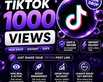 Promoción segura instantánea de 1000 visualizaciones en TikTok (procesamiento en 24 horas)