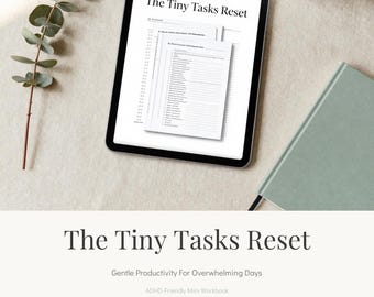 Mini-cuaderno de trabajo para la productividad en personas con TDAH, planificación sencilla y apoyo para gestionar el agobio.