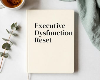PDF imprimible para el reinicio de la disfunción ejecutiva, cuaderno de productividad para TDAH, planificador para la parálisis de tareas y la claridad mental.