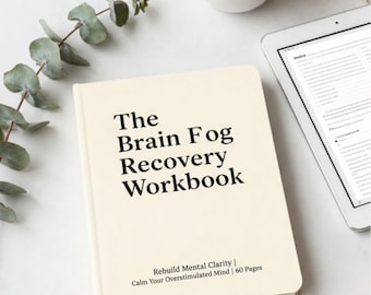 Cuaderno de trabajo para recuperar la claridad mental (PDF imprimible), planificador de claridad mental, sistema digital de bienestar y recuperación de la concentración.