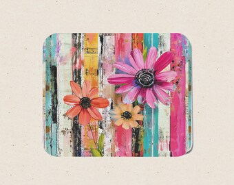 Alfombrilla de ratón Gerber Daisy, 23 x 20 cm, para escritorio, decoración de oficina en casa.