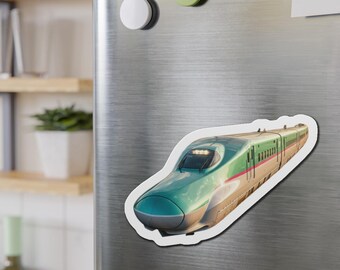Shinkansen Series E5 Bullet Train Die-Cut Magnet | High-Speed Train Sticker