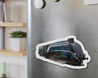 LNER Class A4 4468 Mallard Steam Locomotive Die-Cut Magnet | Vintage Train Fridge Magnet