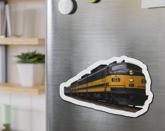 EMD FT 103 Locomotive Die-Cut Magnet | Vintage Train Refrigerator Magnet