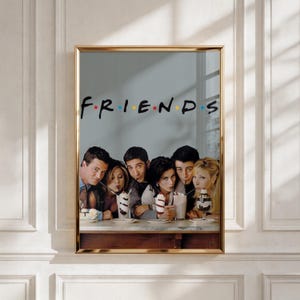 Friends TV Show Poster | Sitcom Wall Art | Central Perk Print | Apartment Decor | Classic Television Poster | Friends Fan Gift