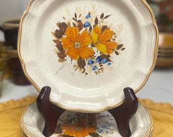 Vintage Mikasa salad plates Garden Club “Flowerfest”