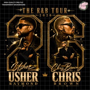 Chris Brown Usher Raymond R&B Tour 2026 PNG Design (Digital Download)