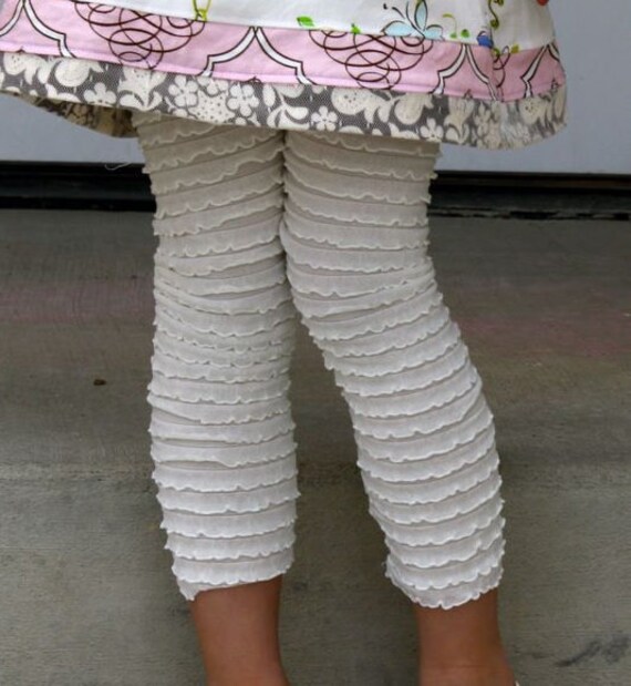 Items similar to NB18m Ivory Footless Tights on Etsy