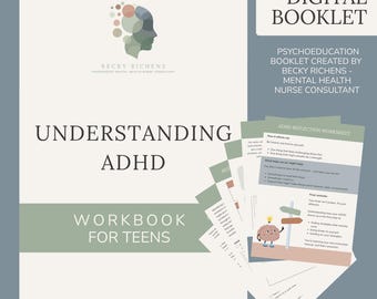 ADHD Workbook for Teens | Neuroaffirming Strengths-Based Guide (Digital Download)