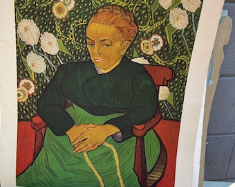 Vintage Van Gogh Lithograph - Le Berceuse - 24" x 18"