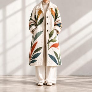 Quilt coat reversible sewing pattern,  patchwork quilted jacket pdf