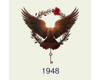 Póster del Halcón de 1948, Arte mural de la llave de Palestina, Impresión del símbolo del retorno palestino, Póster del patrimonio