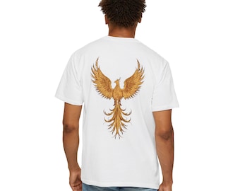 Camiseta Golden Phoenix, camiseta gráfica de resiliencia, camiseta de esperanza Comfort Colors, regalo con símbolo de renacimiento