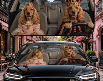 Cocker Spaniel Auto Sonnenschutz, Cocker Spaniel Sonnenschutz, Hund Auto Dekor, Windschutzscheiben Sonnenschutz, Auto Sonnenschutz Geschenk