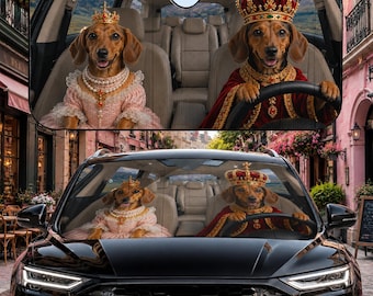Dackel Auto Sonnenschutz, Dackel Sonnenschutz, Dackel Auto-Dekor, Hunde Windschutzscheibe Sonnenschutz, Dackel Auto Sonnenschutz