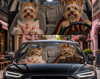Yorkshire Terrier Auto Sonnenschutz, Yorkie Sonnenschutz, Yorkie Auto Dekor, Hund Windschutzscheibe Sonnenschutz, Yorkie Auto Sonnenschutz Geschenk