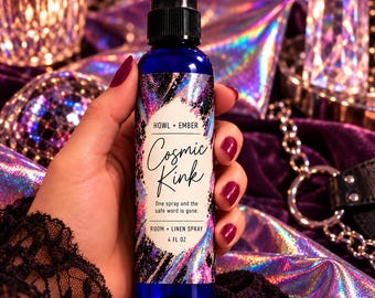 Cosmic Kink Room and Linen Spray | Apple, Frozen Pear and White Caramel | 4 oz Fabric Freshener | Funny Gift