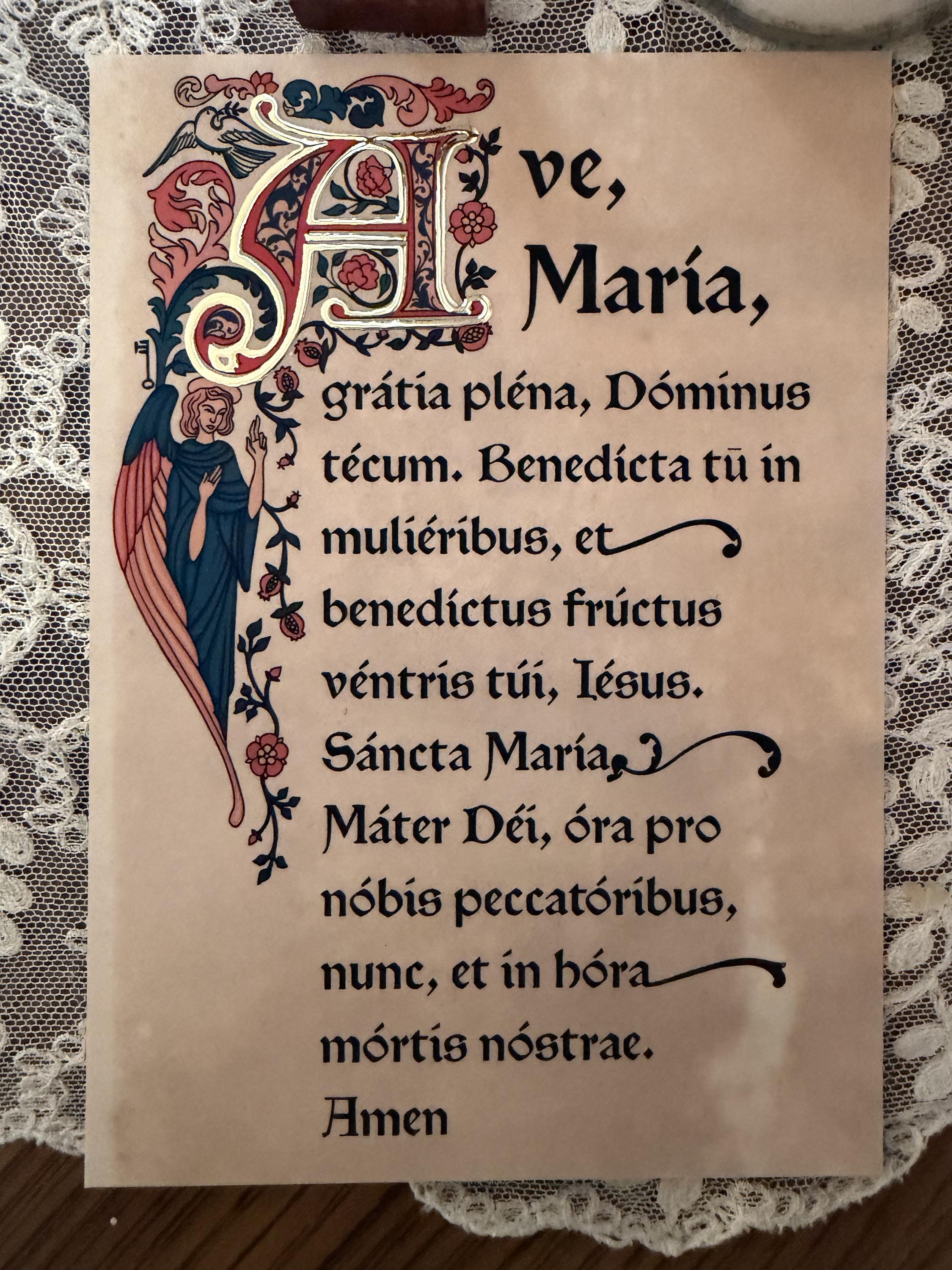 Ave Maria Monogram - Etsy Canada